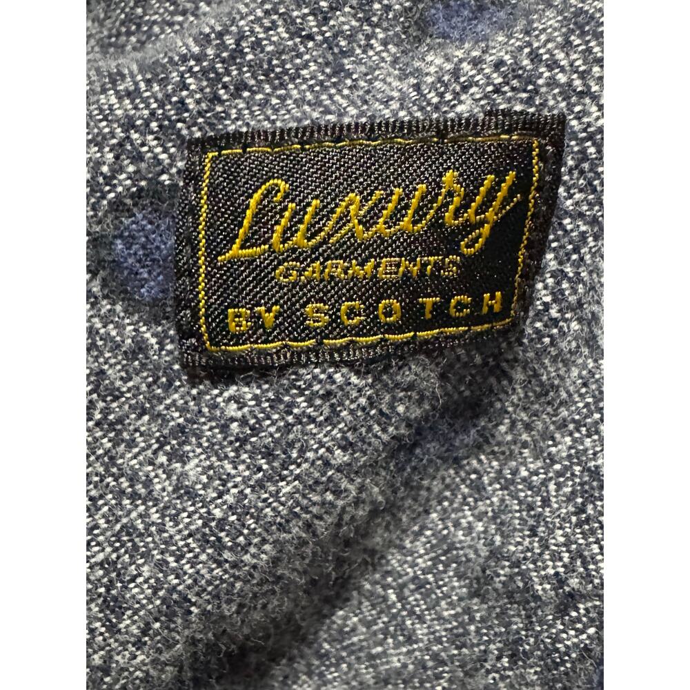 Scotch & Soda Amsterdam Couture Mens M Blue Polka Dot Cotton Button Up Shirt - Picture 7 of 8